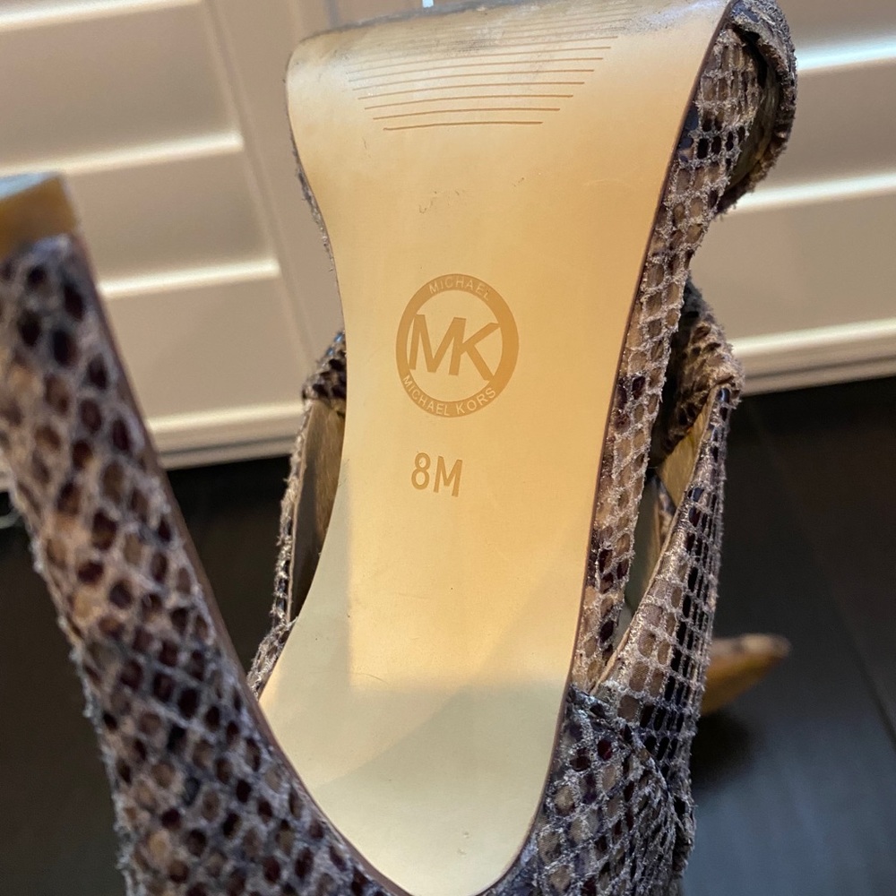 Beautiful Michael Michael Kors Python Heels (8) - image 7